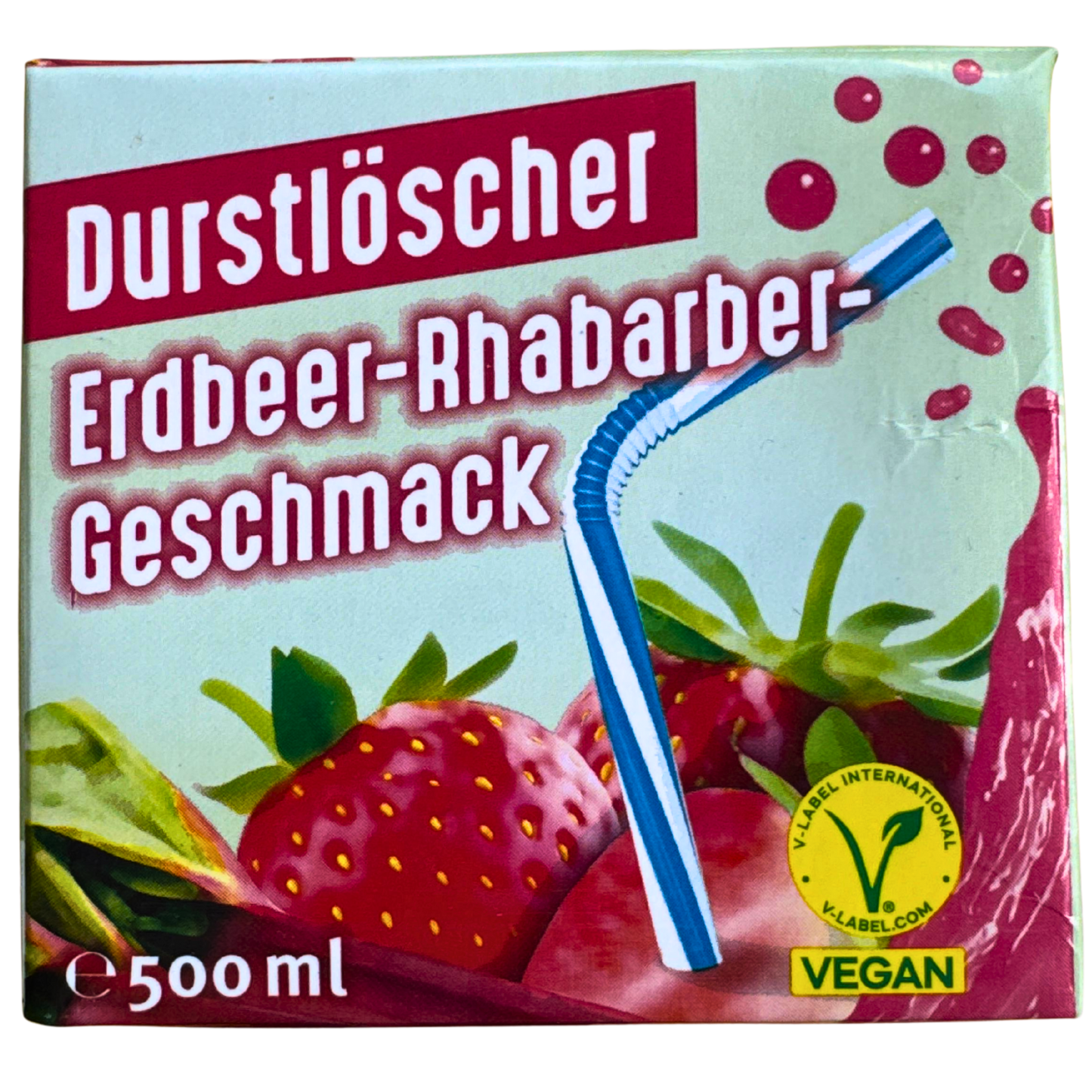 Durstlöscher Erdbeer-Rhabarber 🍓 VEGAN
