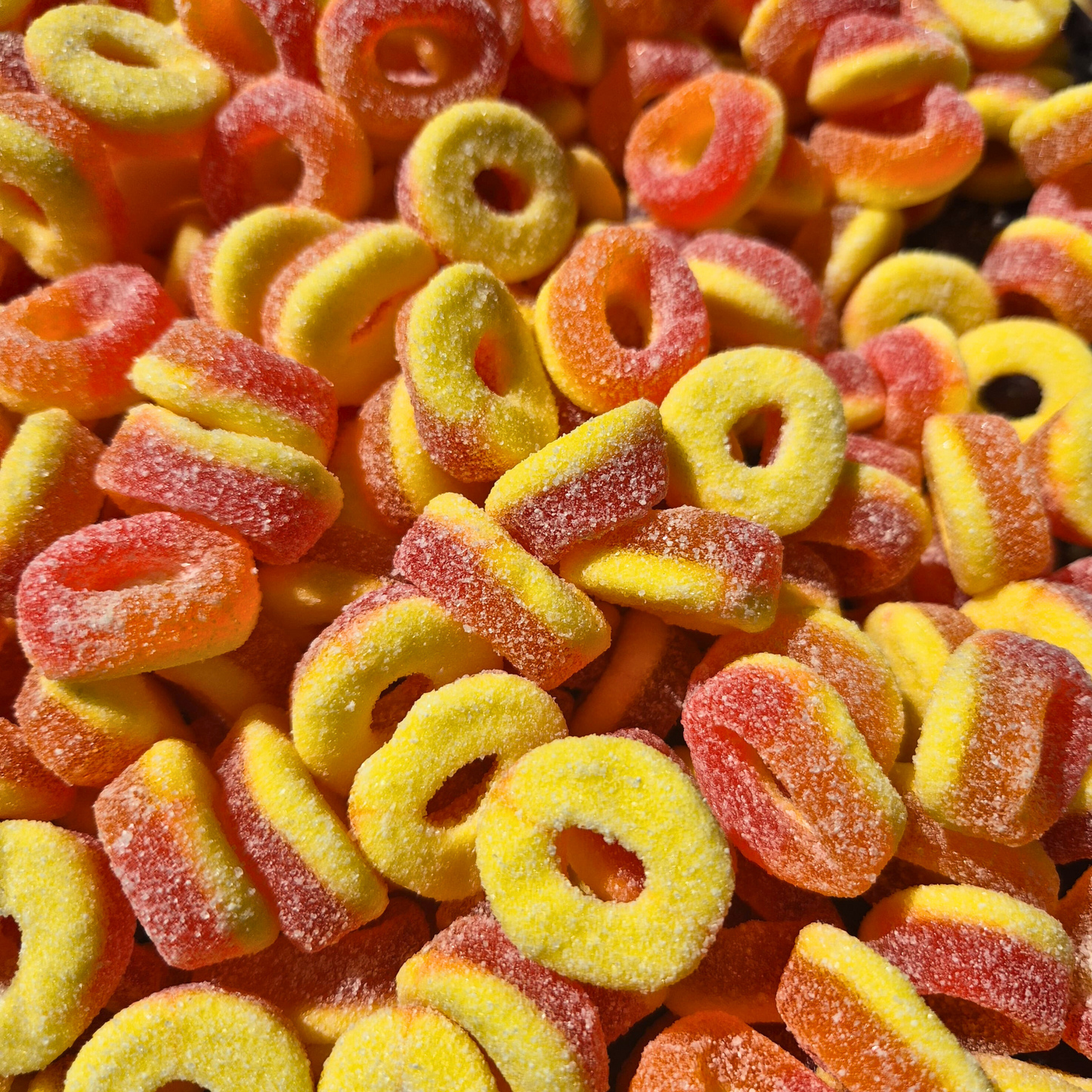 Red Rings Fruchtgummi Donuts gezuckert 🍩❤️ 100g