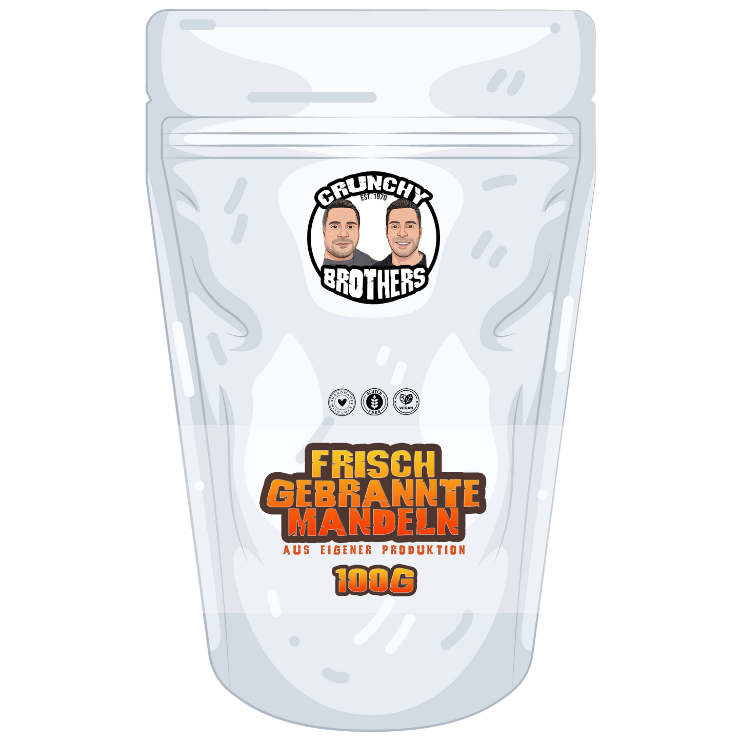 Frisch gebrannte Mandeln 100g