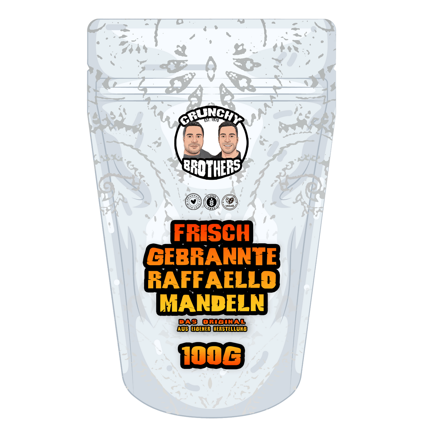 Frisch gebrannte Raffaello Mandeln 100g