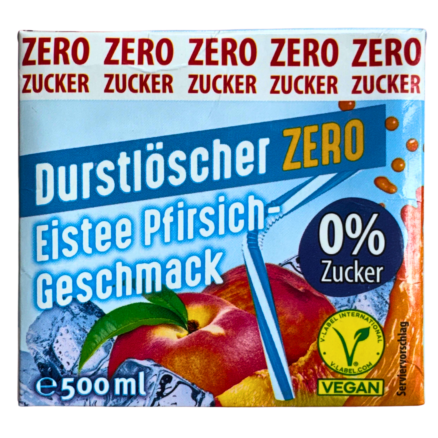 Durstlöscher Eistee-Pfirsich Zero 🍑🌱 VEGAN