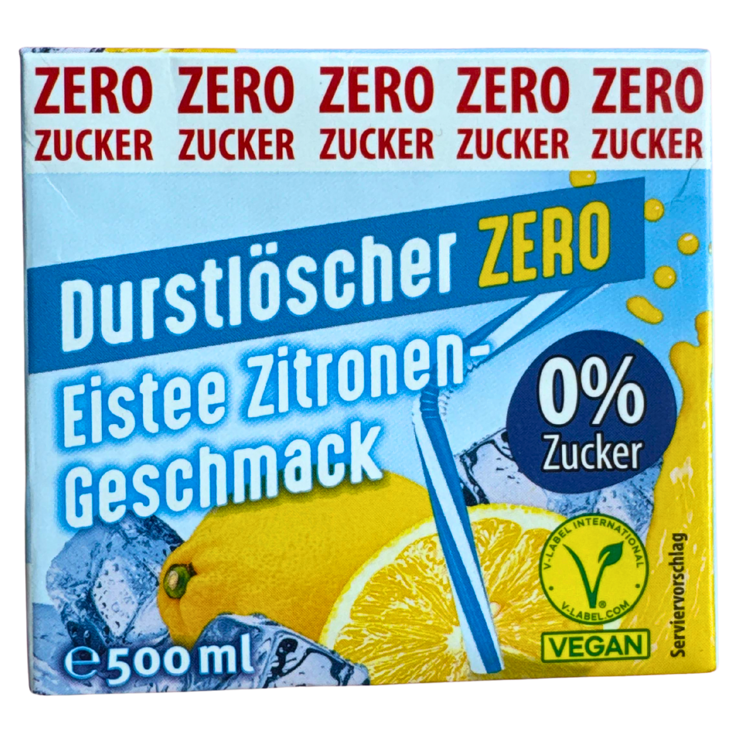 Durstlöscher Eistee Zitrone Zero 🍋 VEGAN