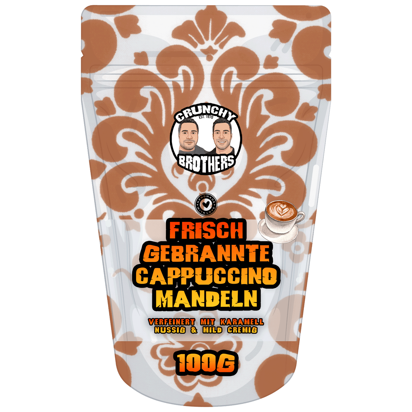 Frisch gebrannte Cappuccino Mandeln 100g