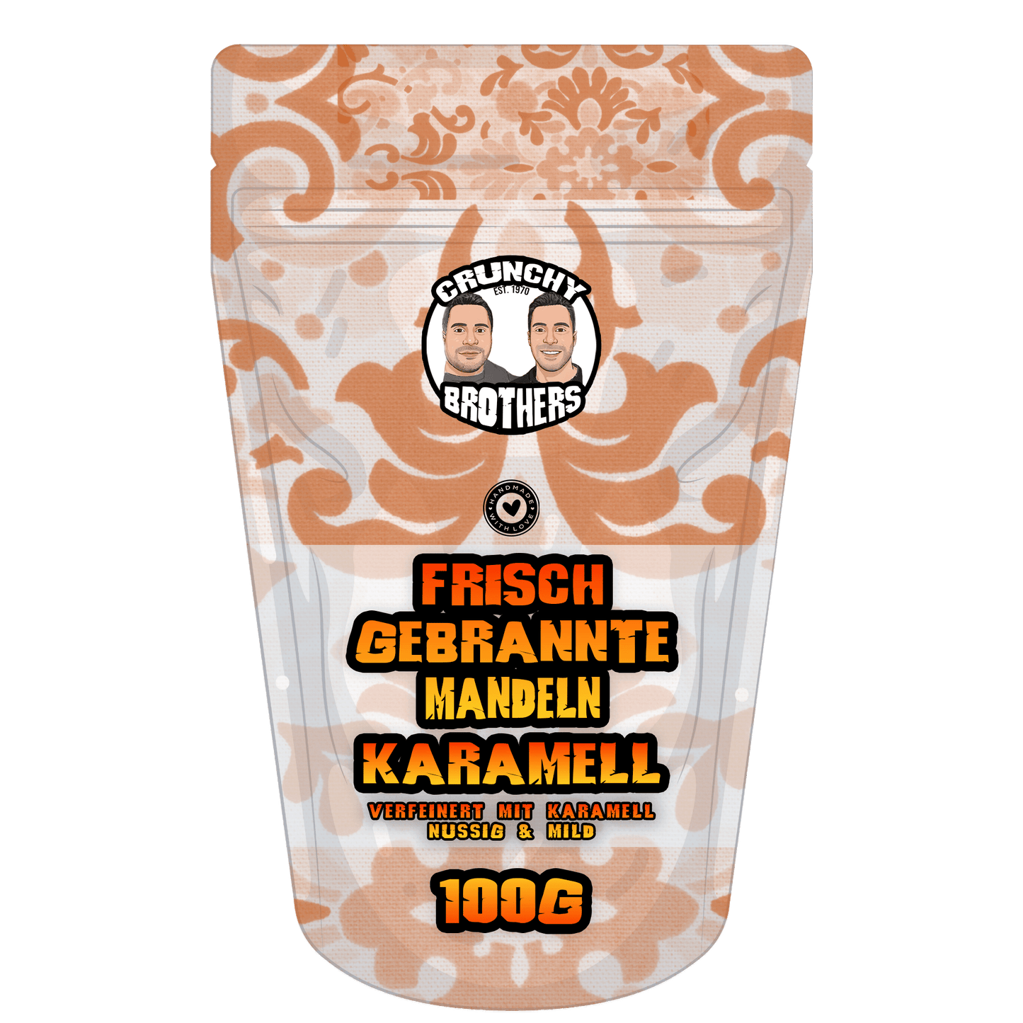Frisch gebrannte Karamell Mandeln 100g
