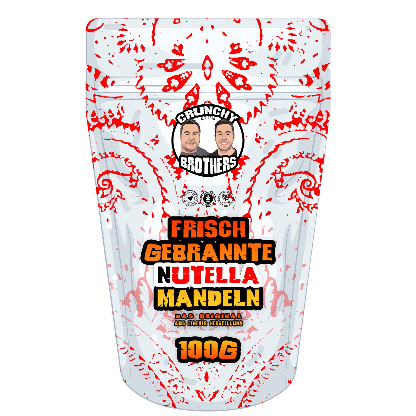 Frisch gebrannte Nutella Mandeln 100g