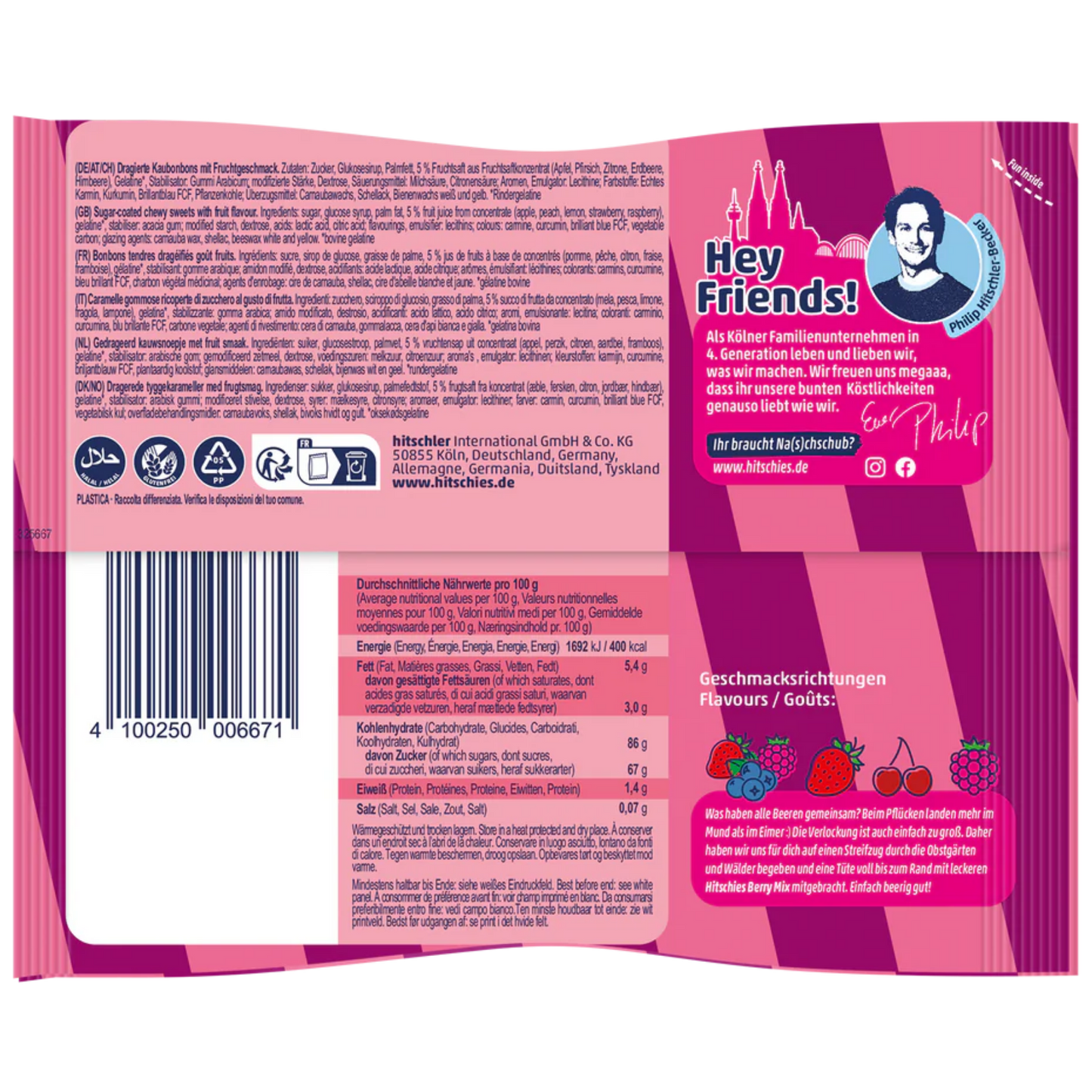 Hitschies Berry Mix 🍒🍓🫐❤️ 100g