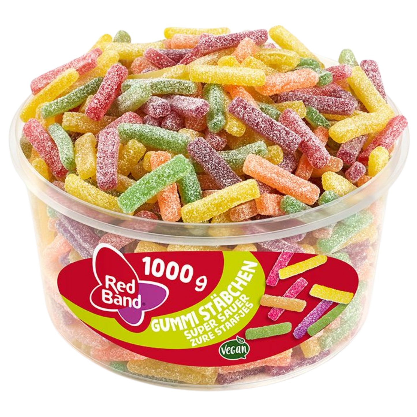 Red Band Gummi Stäbchen super sauer 🍋💥 100g VEGAN