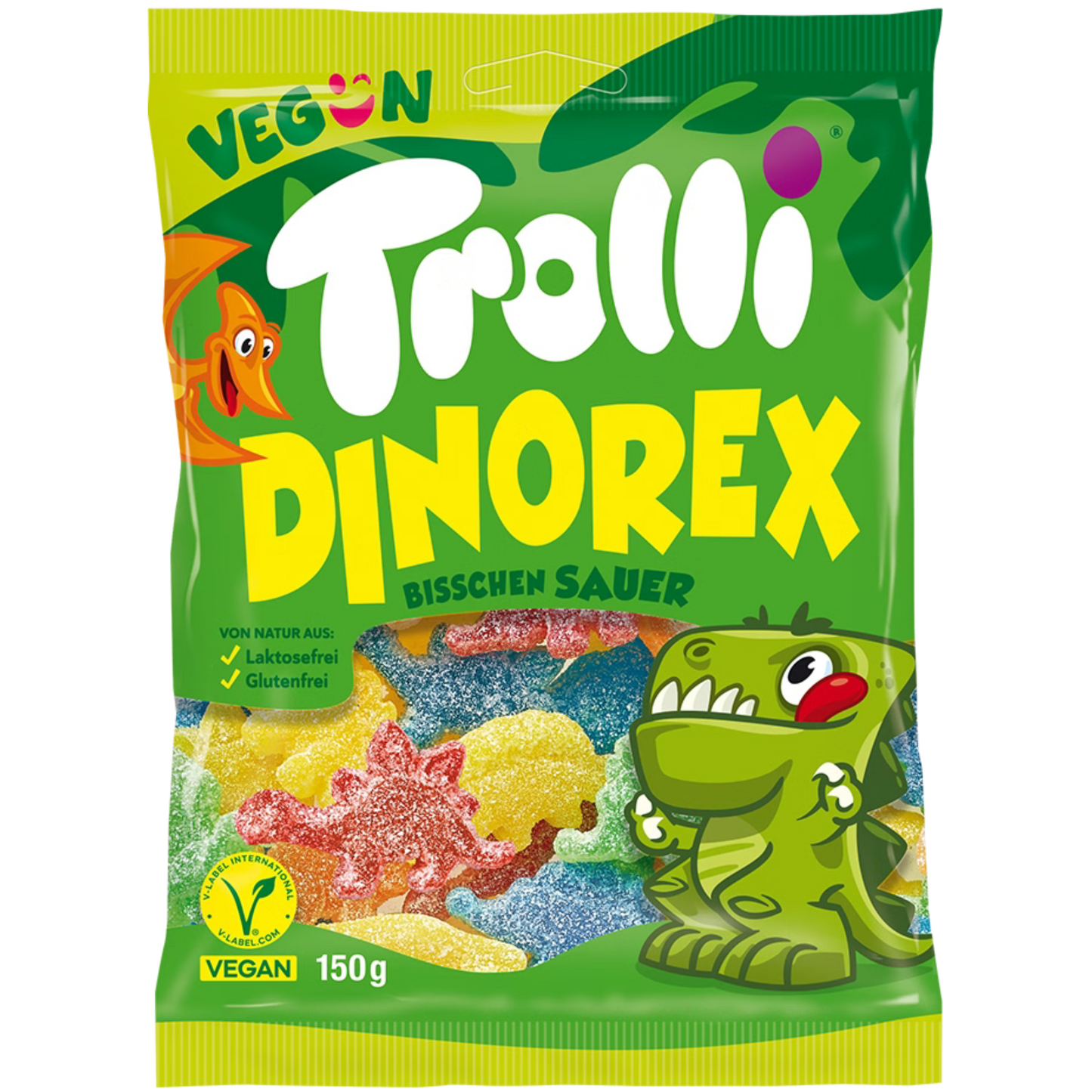 Trolli Dinorex bisschen sauer 🦖 100g VEGAN