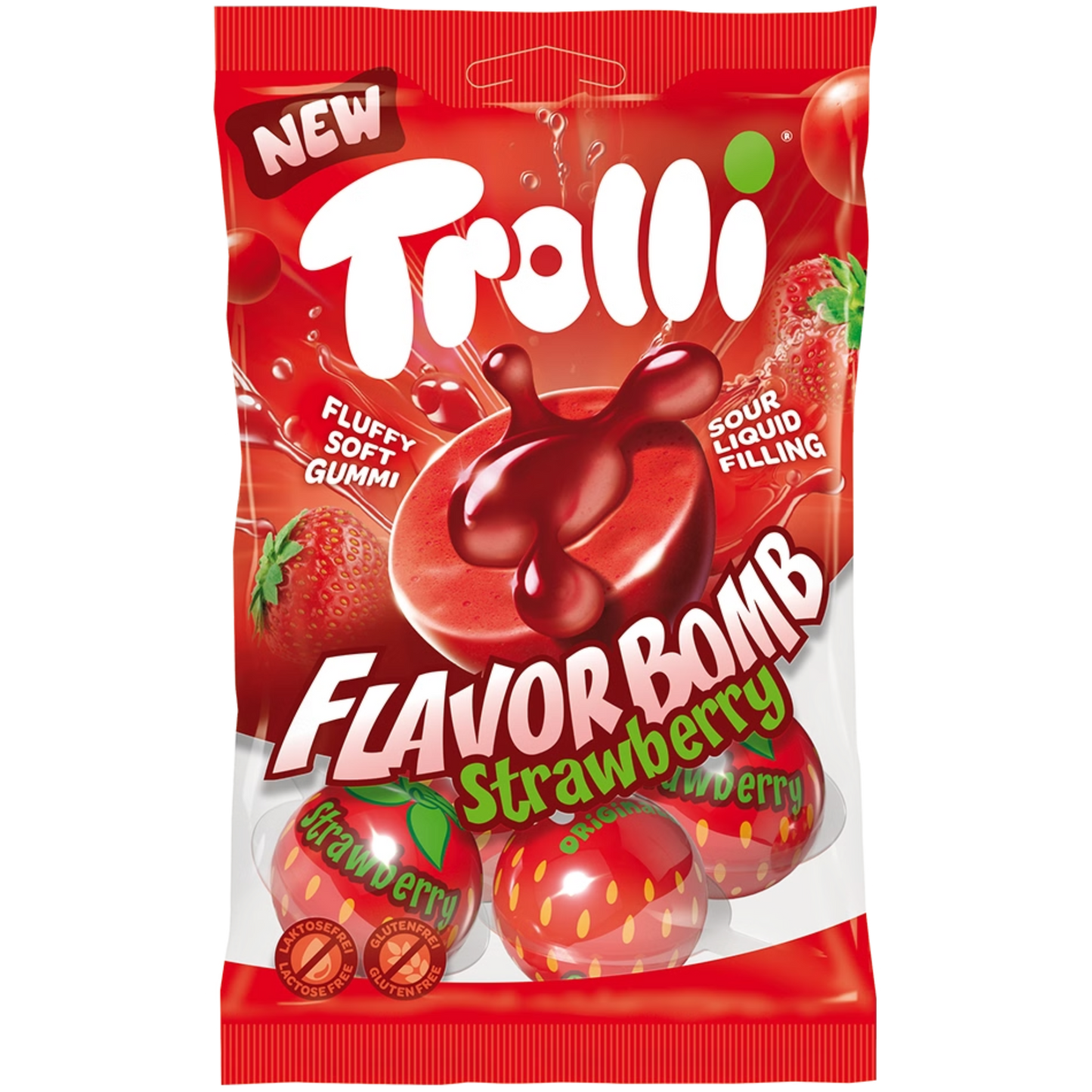Trolli Flavor Bomb Strawberry 🍓💧 1 Stk.