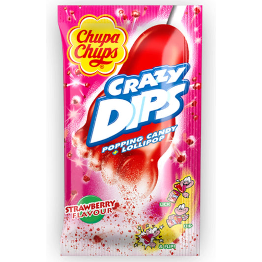 Chupa Chups Crazy Dips Strawberry 💥🍓
