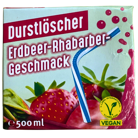 Durstlöscher Erdbeer-Rhabarber 🍓 VEGAN