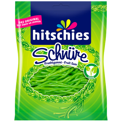 Hitschies Schnüre Apfel 🍏💚  100g VEGAN