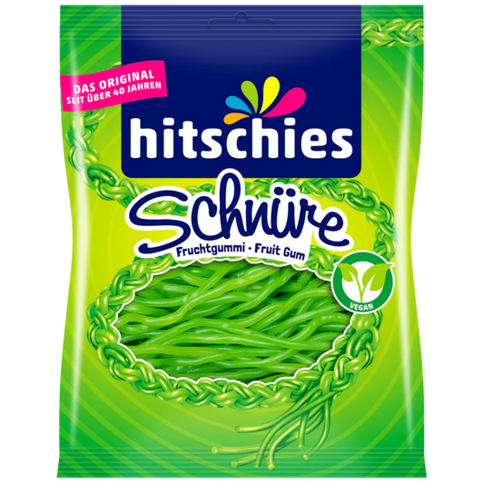 Hitschies Schnüre Apfel 🍏💚  100g VEGAN