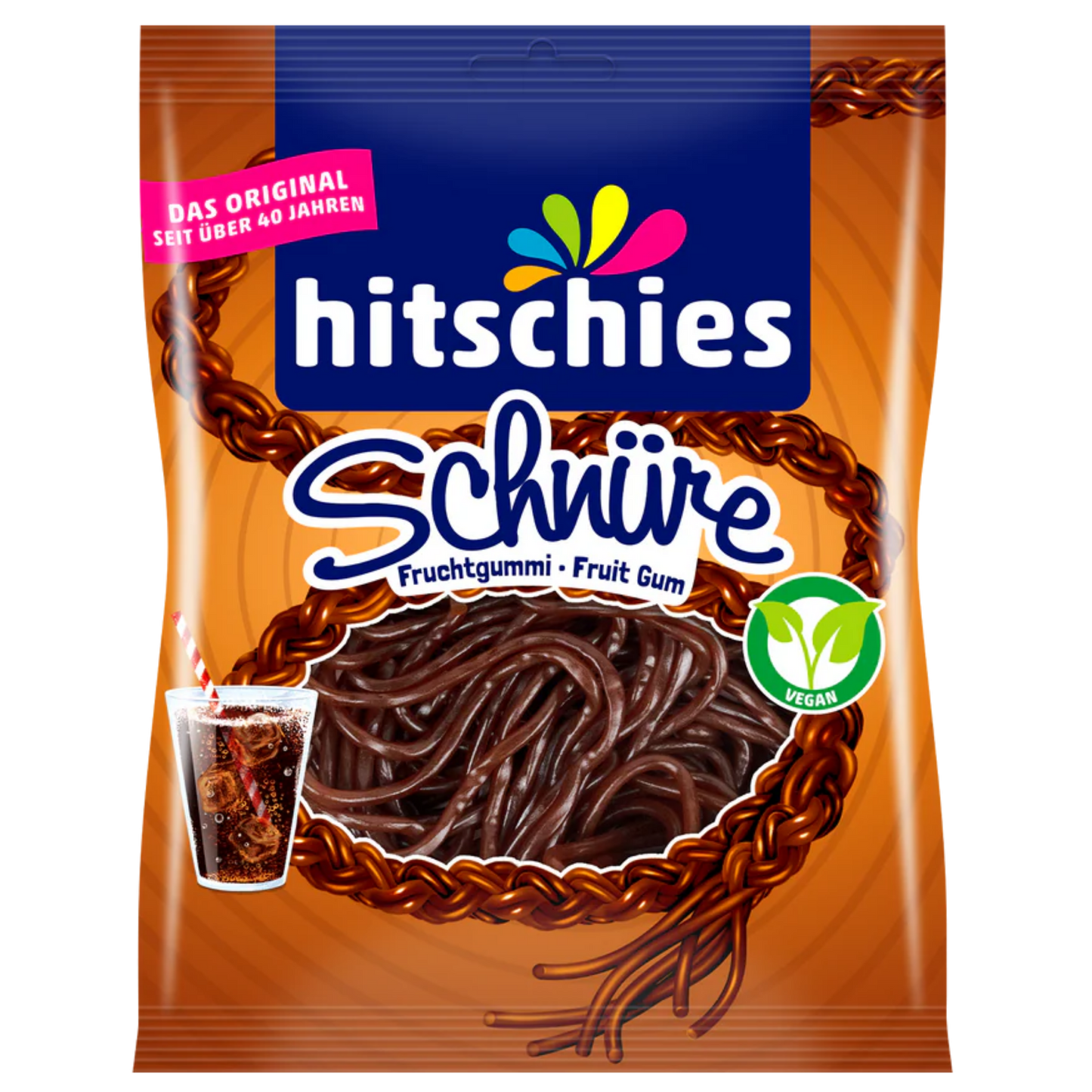 Hitschies Schnüre Cola 🖤🍹 100g VEGAN