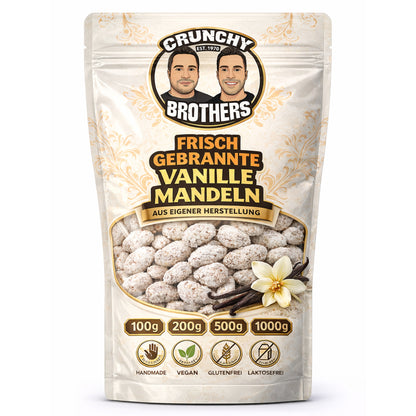 Frisch gebrannte Vanille Mandeln 100g│200g│500g│1000g