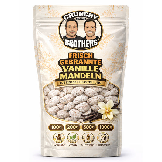 Frisch gebrannte Vanille Mandeln 100g│200g│500g│1000g