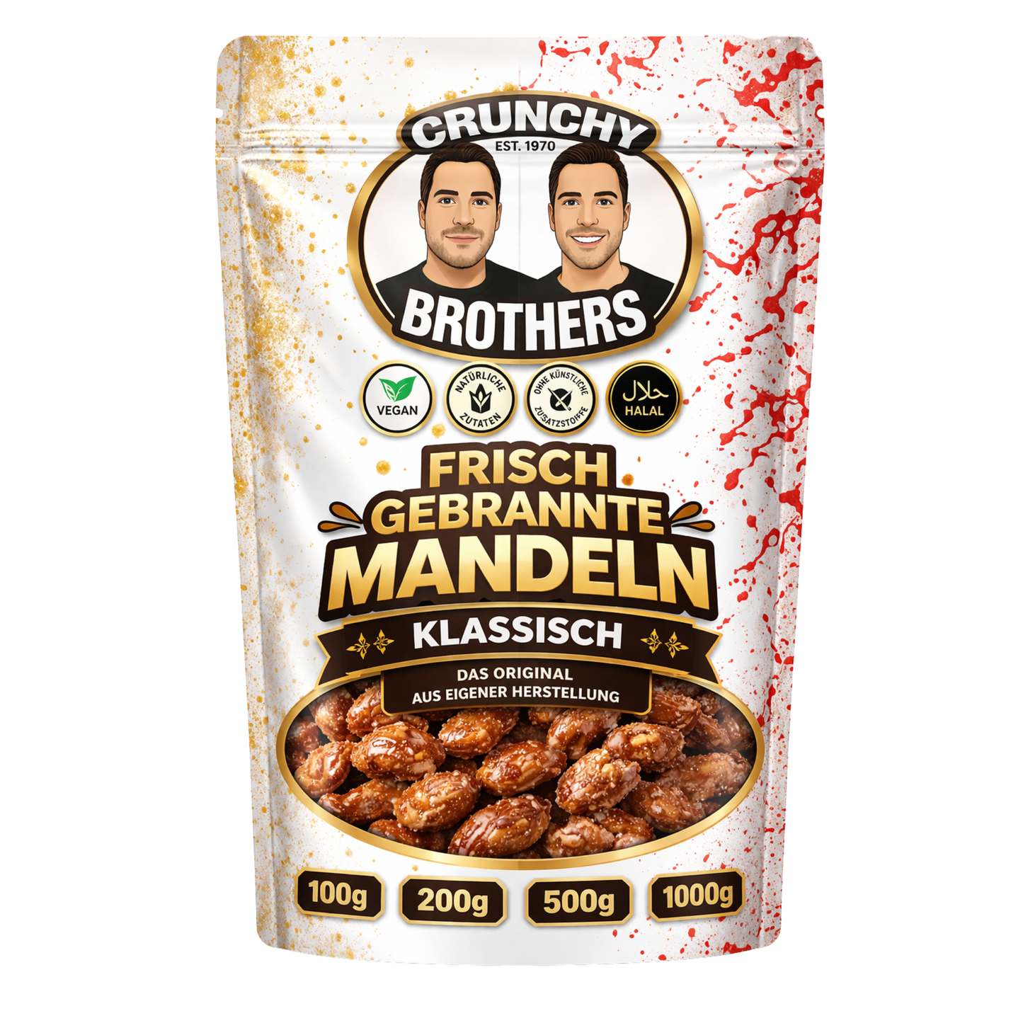 Frisch gebrannte Mandeln 100g│200g│500g│1000g