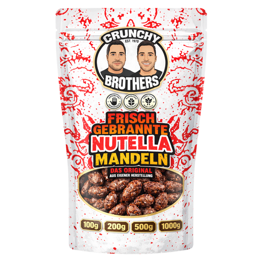 Frisch gebrannte Nutella Mandeln 100g│200g│500g│1000g