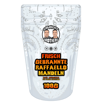 Frisch gebrannte Raffaello Mandeln 100g