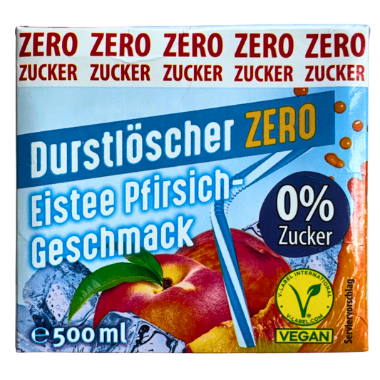 Durstlöscher Eistee-Pfirsich Zero 🍑🌱 VEGAN