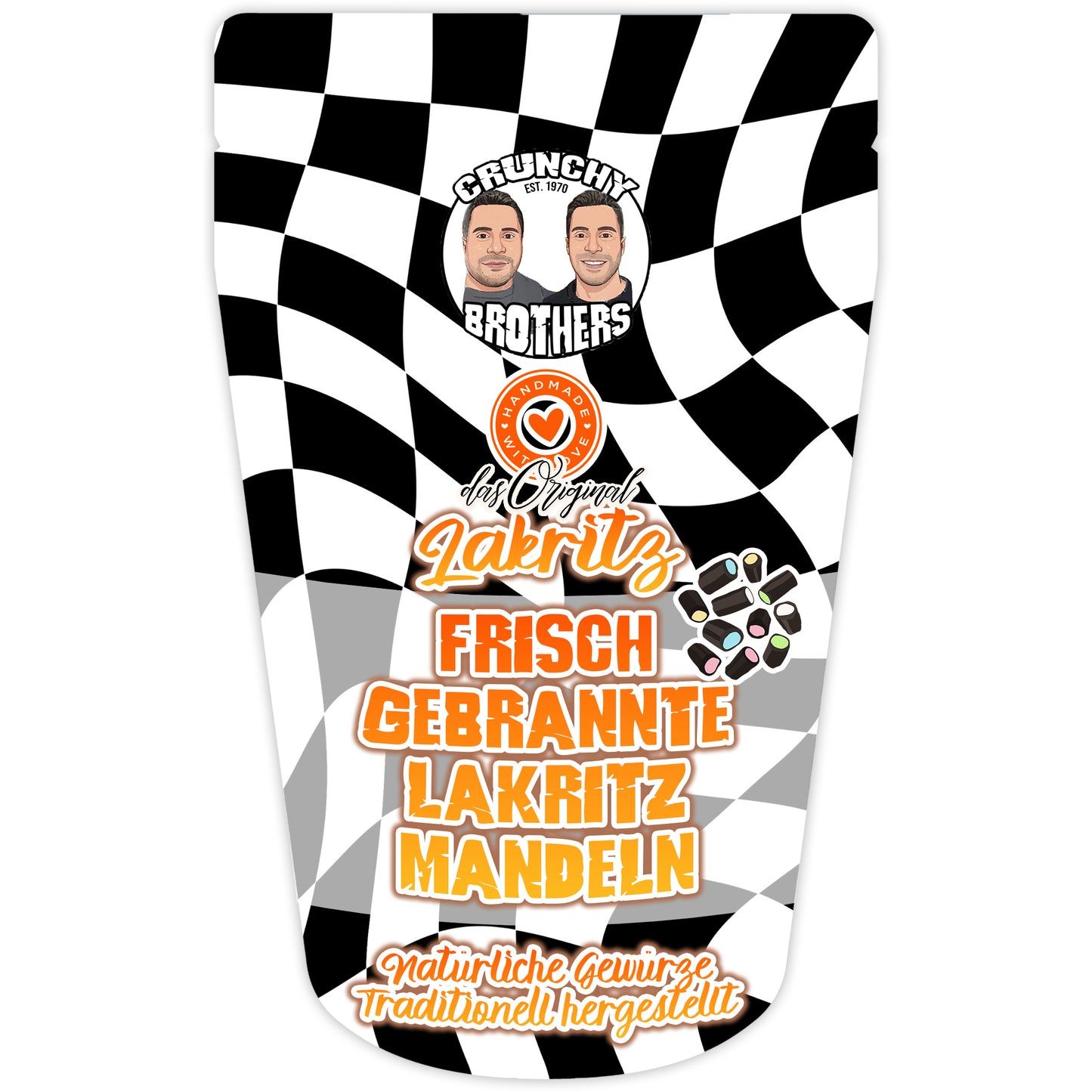 Frisch gebrannte Lakritz Mandeln 100g