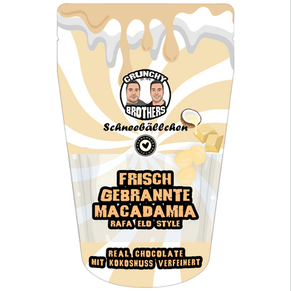 Frisch gebrannte Macadamia Schneebällchen 100g│200g