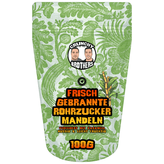Frisch gebrannte Rohrzucker Mandeln 100g