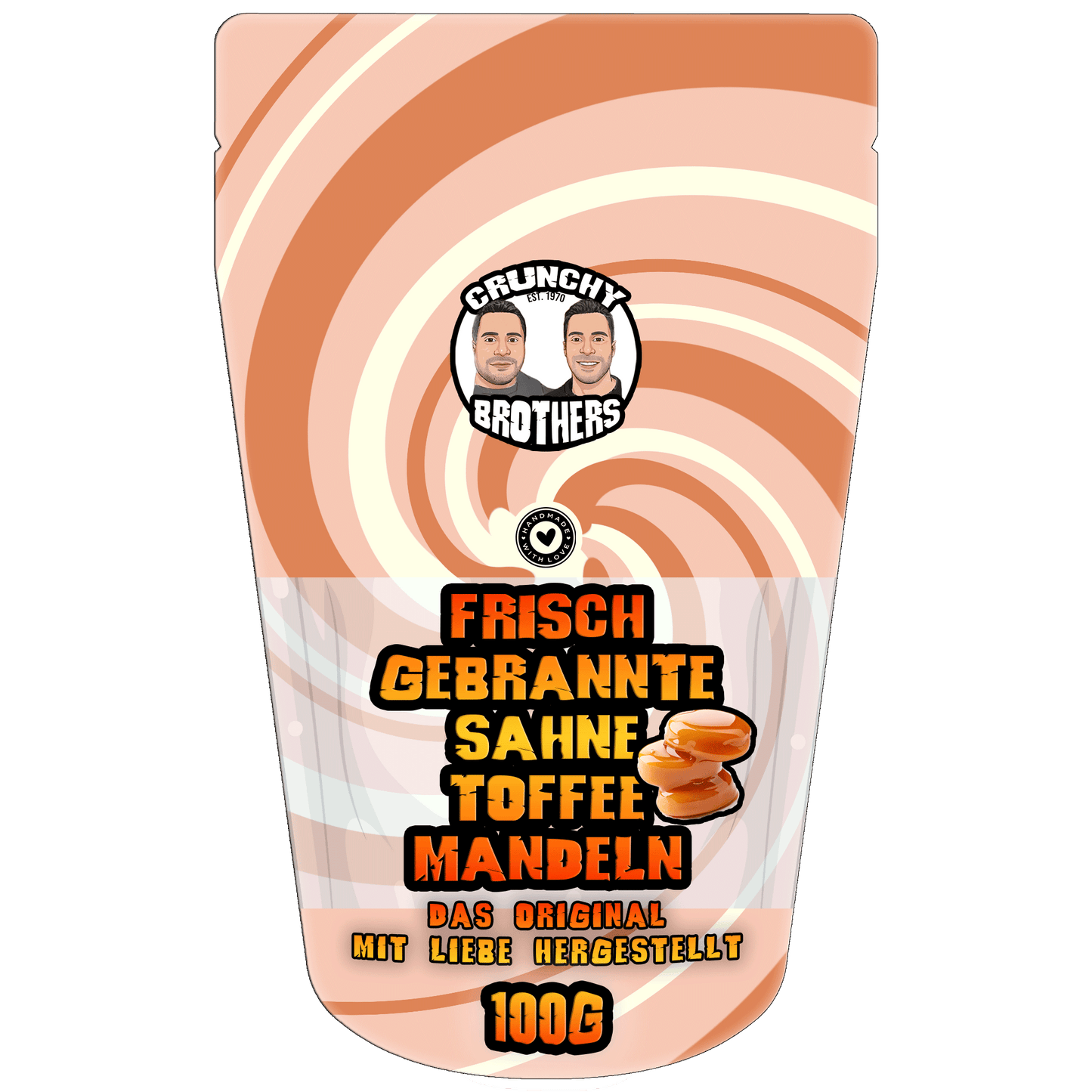 Frisch gebrannte Sahne Toffee Mandeln 100g│200g