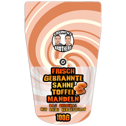 Frisch gebrannte Sahne Toffee Mandeln 100g│200g