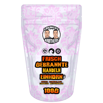 Frisch gebrannte Erdbeer-Mandeln 100g