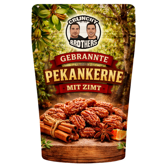 Frisch gebrannte Pekankerne Zimt 100g