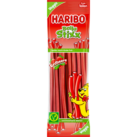 HARIBO Balla Stixx Erdbeere 🍓 100g VEGETARISCH