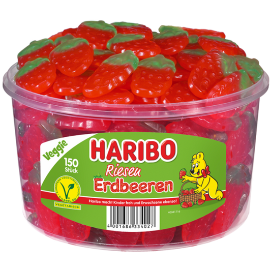 HARIBO Riesen Erdbeeren 🍓 100g VEGETARISCH