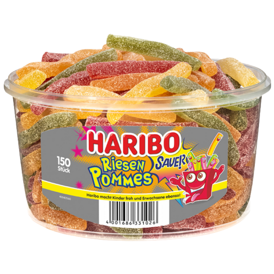 HARIBO Riesen Pommes Sauer 😋🍟🍋 100g