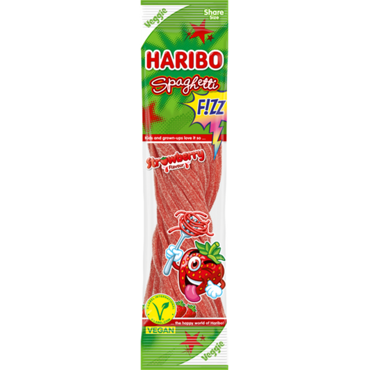 HARIBO Spaghetti Erdbeere Fizz 🍓 100g VEGAN
