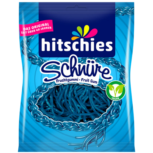 Hitschies Schnüre blau 🍇💙 100g VEGAN