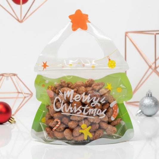 Gebrannte Mandeln Tannenbaum-Standbodenbeutel 200g ! limitiert !