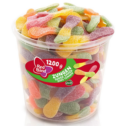 Red Band Fruchtgummi Zungen super sauer 100g 💥 VEGAN