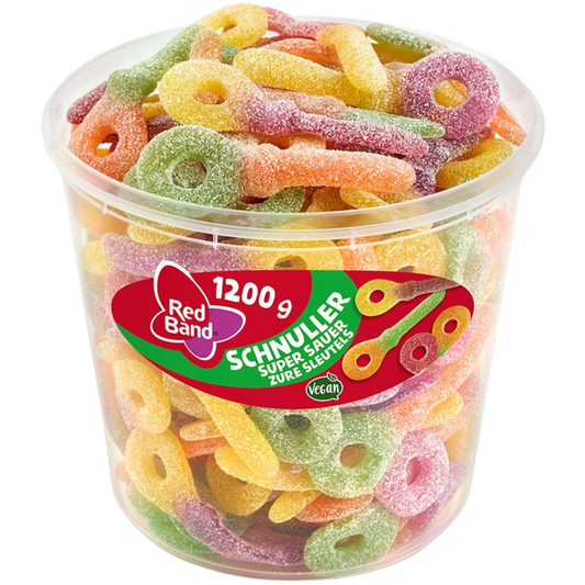 Red Band Fruchtgummi Schnuller Super Sauer 🍼🍋💥 100g VEGAN