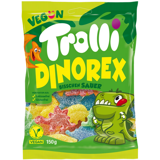 Trolli Dinorex bisschen sauer 🦖 100g VEGAN
