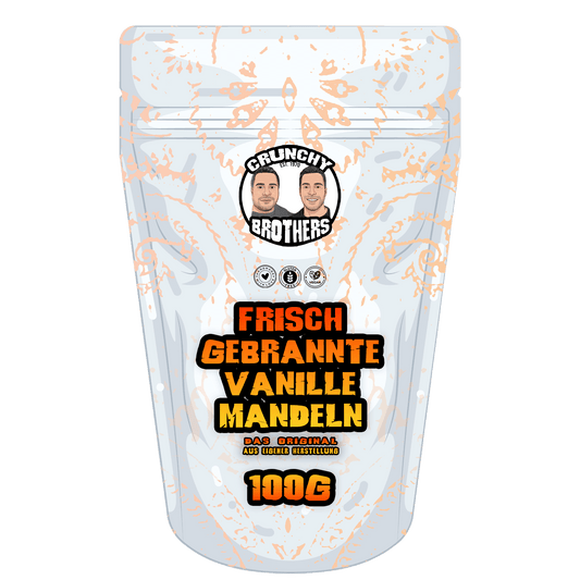 Frisch gebrannte Vanille Mandeln 100g